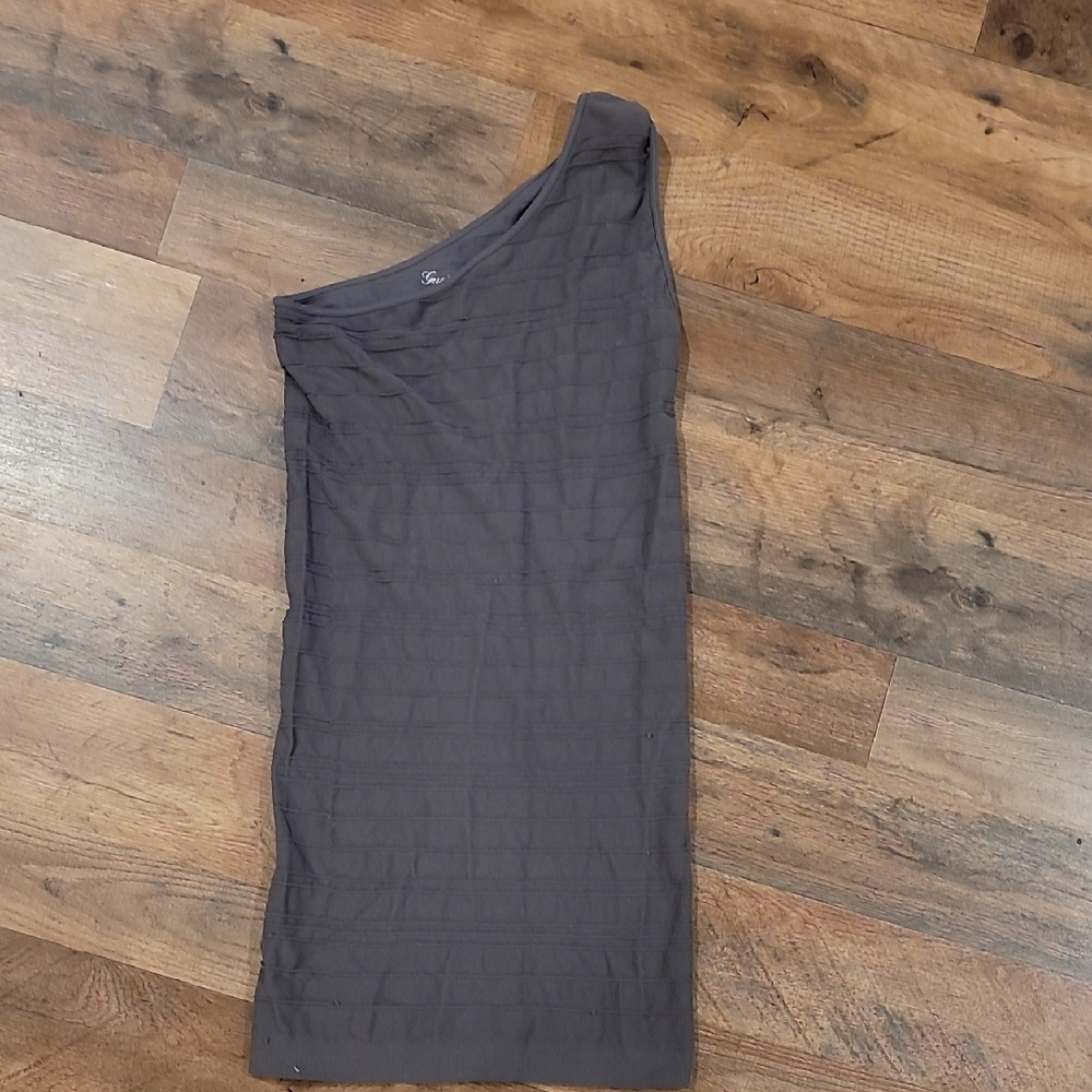 Guess Charcoal One-Shoulder Top